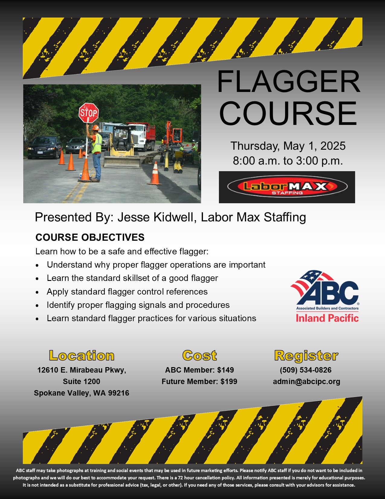 free flagger certification classes near me Cecil Catron